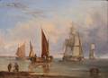 John Westall British fl 18401880 Ships in Port