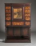 Collinson  Lock Inlaid Secretary on Stand