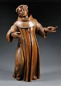 Carved Figure of a Monk