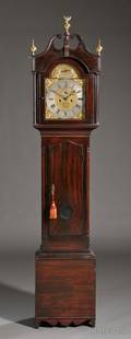 Tall Mahogany Case Clock