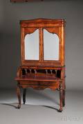 American Victorian Rosewood Secretary Bookcase