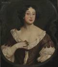 British School 19th Century Portrait of a Woman Holding a Posy Manner of Peter Lely