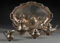 Fourpiece Reed  Barton Sterling Silver Tea and Coffee Service