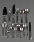 Tiffany  Co Flemish Pattern Sterling Silver Flatware Service