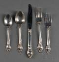 Reed  Barton Cameo Pattern Sterling Silver Partial Flatware Service