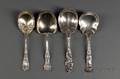Four Assorted American Sterling Silver Serving Spoons