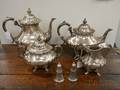 Fourpiece Reed  Barton Sterling Silver Tea and Coffee Service