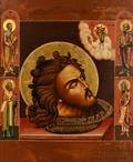 Russian Icon of the Head of St John the Baptist