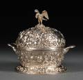 S Kirk  Son Coin Silver Covered Butter Dish