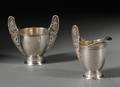 Tiffany  Co Japanesestyle Sterling Silver Creamer and Open Sugar