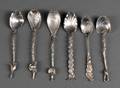 Six Gorham Sterling Silver Coffee Spoons
