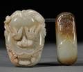 Two Jade Belt Buckles
