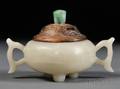Jade Censer with Wood Cover