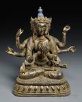 Giltbronze Figure of Vairocana