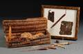 Peruvian PreColumbian Basketry Weaving Kit and Contents