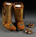 Three Pairs of Moccasins