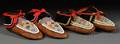 Two Pairs of Northeast Beaded Hide Moccasins