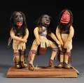 Three Iroquois False Face Dancers
