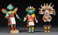 Three Polychrome Carved Wood Kachinas