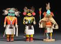 Three Hopi Carved Wood Kachinas