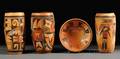 Four Hopi Polychrome Pottery Items