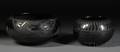Two San Ildefonso Blackonblack Pottery Bowls