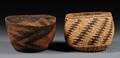 Two Northern California Twined Baskets