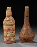 Two Basketry Bottles