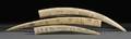 Three Eskimo Etched Ivory Tusks