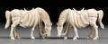 Pair of Ivory Horses