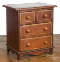 Miniature mahogany chest of drawers