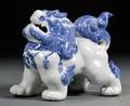 Blue and White Shishi