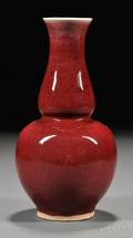 Double Gourd Oxblood Vase