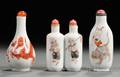 Three Porcelain Snuff Bottles