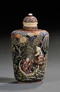 Painted Ivory Snuff Bottle