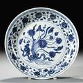 Blue and White Porcelain Charger