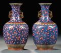 Pair of Fencai Vases