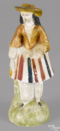 Pennsylvania chalkware figure of a woman 19th c