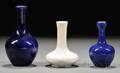 Three Monochrome Bottle Vases