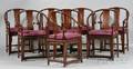 Eight Rosewood Armchairs