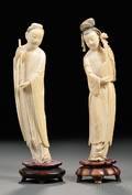 Pair of Ivory Carvings