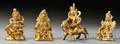 Four Small Giltbronzes