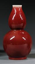 Doublegourd Oxblood Vase