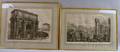 Luigi Rossini Italian 17901857 Lot of Four Prints Veduta dellArco di Settimio Severo Veduta dell Interno del Tempio della C