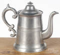 Massachusetts pewter teapot