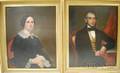 American School 19th Century Pair of Portraits of Mr James Marshall and Mrs Ann Withers Marshall