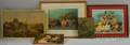 Five Chromolithograph Still Lifes and Views