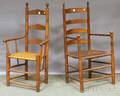 Two Ladderback Armchairs