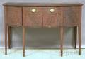 Diminutive Federal Inlaid Mahogany and Mahogany Veneer Bowfront Sideboard