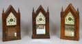Three Ansonia Sharp Gothic Shelf Clocks